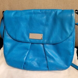 Marc Blue Leather Shoulder Bag